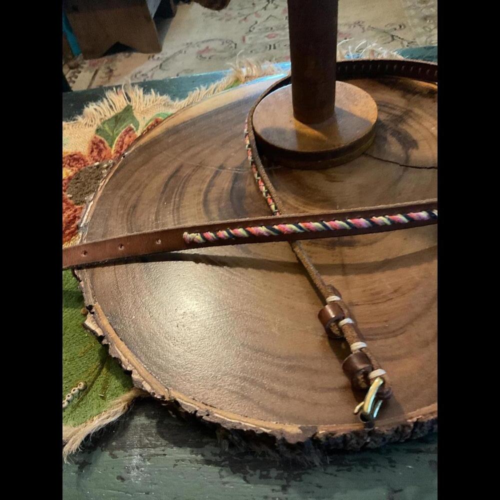 Stylish Braided Leather and Fabric Belt for Everyday Wear - Picture 5 of 5